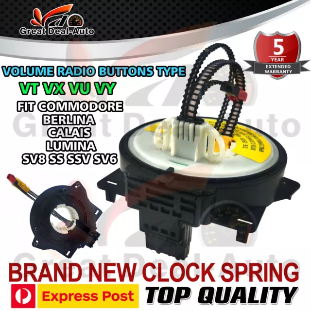 Clock Spring With Radio Button For Holden Commodore VT VX VU WH VY WK 1997-2004
