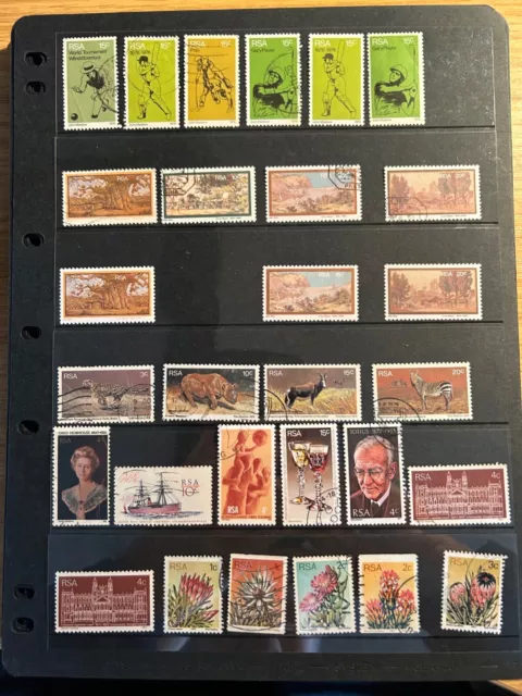 Stamps of South Africa 1976-7 - Collection of mint and used stamps