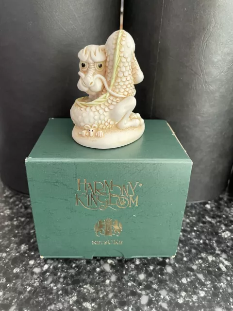 Harmony Kingdom Georgie Dragon Hard Body UK Made Marble Resin Netsuke With BOX