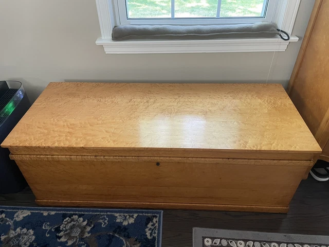 Rare vintage Bird’s eye furniture Hope Chest/trunk Local Pickup Skokie IL only