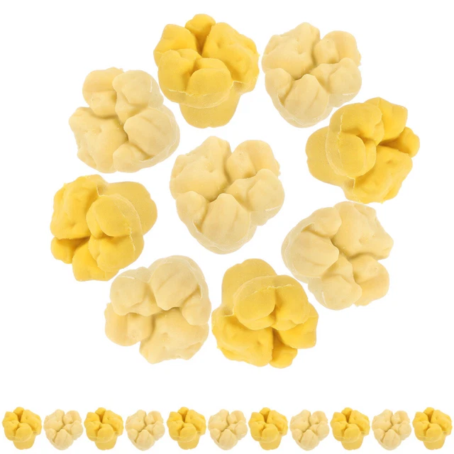 20 piezas goma de borrar en forma de palomitas de maíz, forma de palomitas de maíz, papelería,