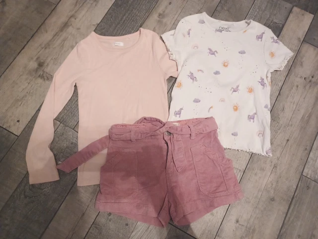 Pantaloncini top e corda per ragazze Next & Zara pacchetto età 6-7 anni autunno inverno