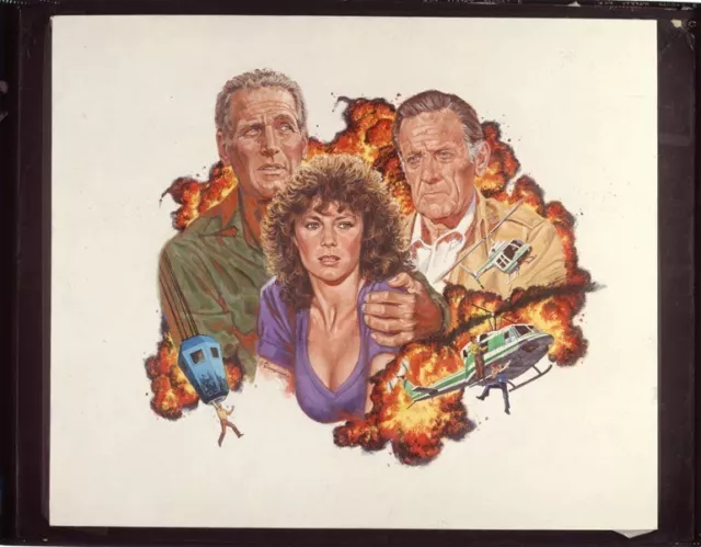 Quando Volta Ran Fuori Film Poster Arte Paul Newman Originale 8x10 Trasparenza