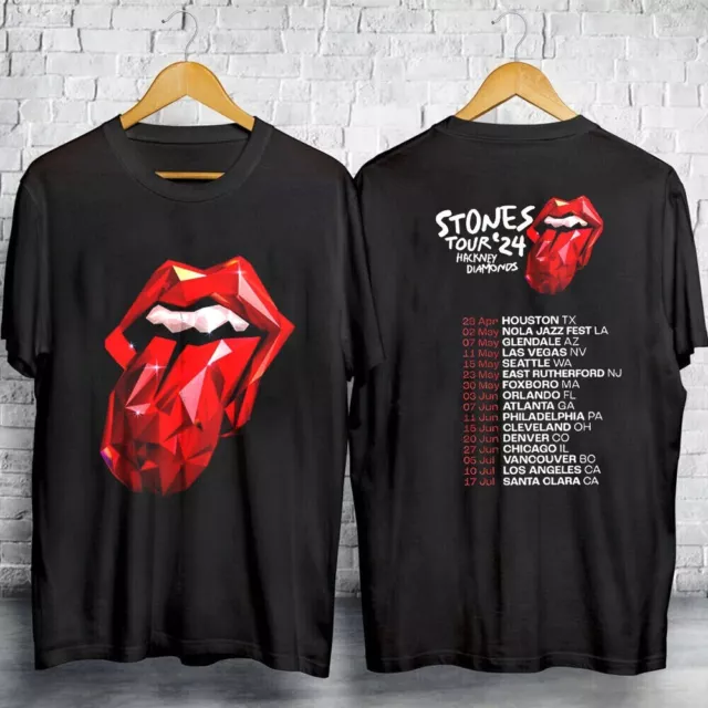 RARE!! THE ROLLING Stones Tour 2025 Hackney Diamonds Unisex tee Shirt S