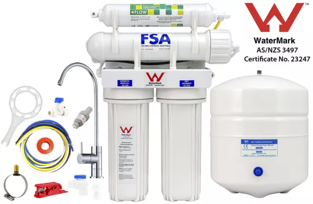 Reverse Osmosis Water Filter System 4 Stage Undersink Fluoride Removal 1-26-4