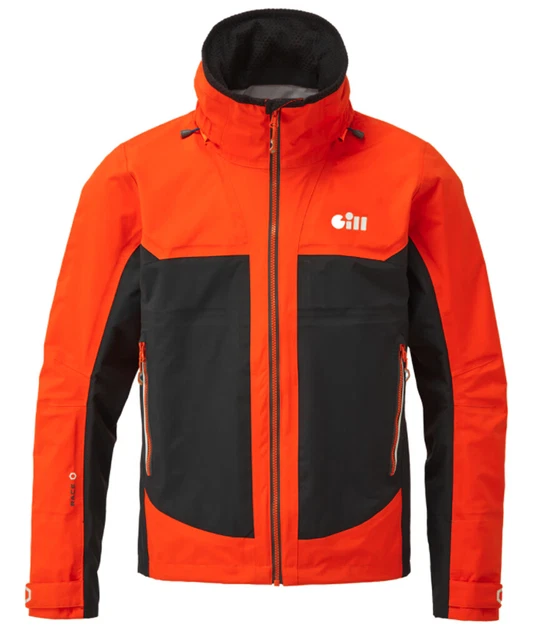 Gill Men's Race Fusion Size Small Tango/Graphite Jacket Gill Men's Race Fusion Size Small Tango/Graphite Jacket