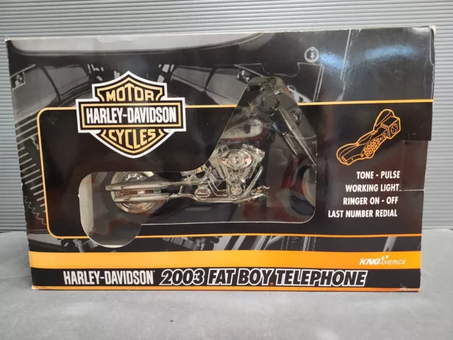 2003 Harley Davidson Fat Boy Telephone NIB with All Cables and Manual