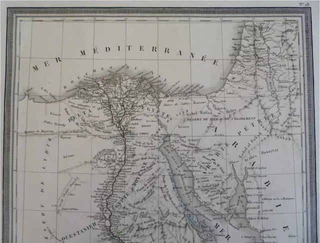 Upper & Lower Egypt Nubia Cairo Alexandria Thebes 1834 Vivien engraved map 2