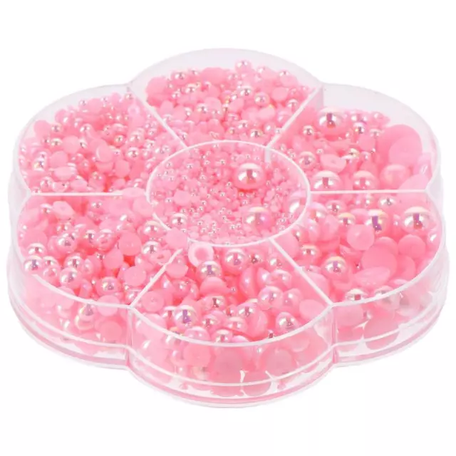 5600 PCS Imitation Pearls Half Round Pearls  Nails Art Crafting