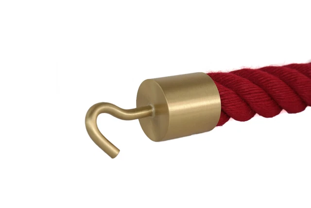 Seilendhalter Aus Verchromtem Messing – Mit Haken Für 30 Mm Seil, Perfekt Für Handlauf, Treppe Oder Absperrung