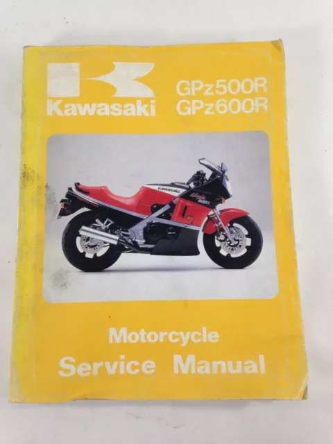 Genuine Kawasaki 1985 Gpz500R Gpz600R Service Manual