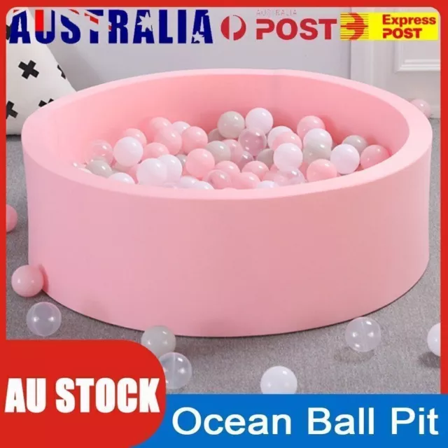 Pink Soft Baby Foam Ocean Ball Pit Pool Round Padding Child Kid Play Game Toy