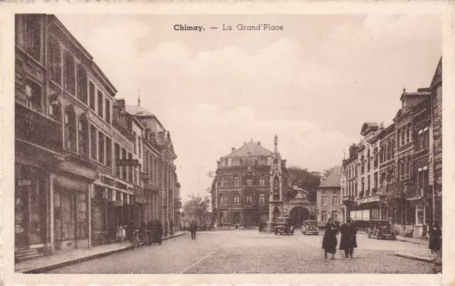 Carte Postale Ancienne Cpa / Chimay La Grand Place