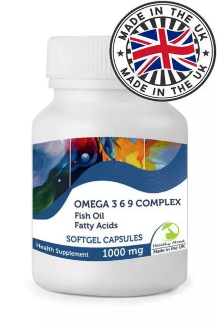 Omega 3 6 9 Comple 1000mg Fish Oil Capsules Nutrition