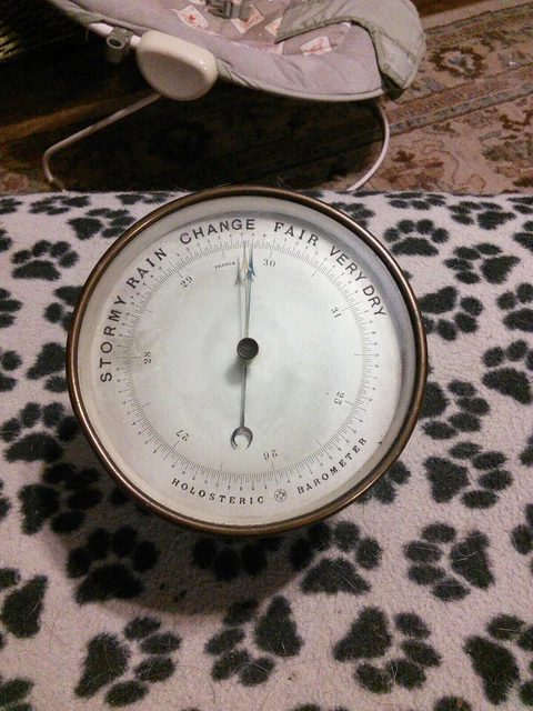 Vintage Phbn Brass Barometer France