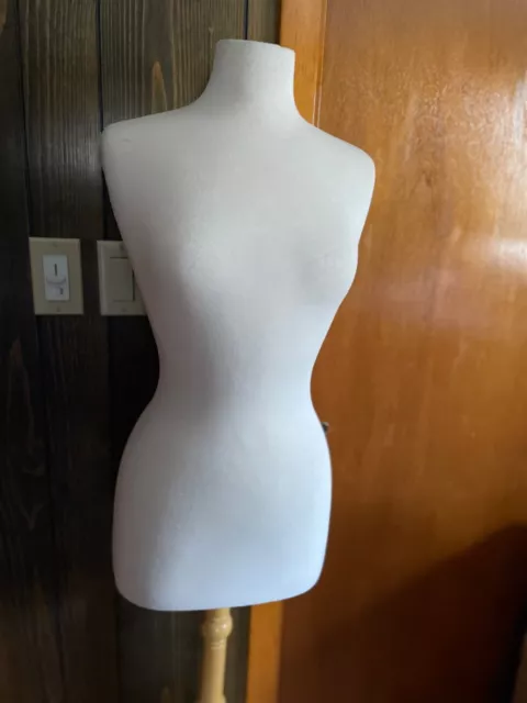 Female Ivory Jersey Dressmaker Mannequin Display Body Form Size 8-10 Female Ivory Jersey Dressmaker Mannequin Display Body Form Size 8-10
