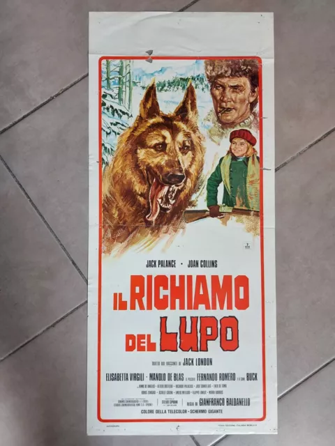 IL RICHIAMO DEL LUPO Jack Palance Locandina Cinema Poster