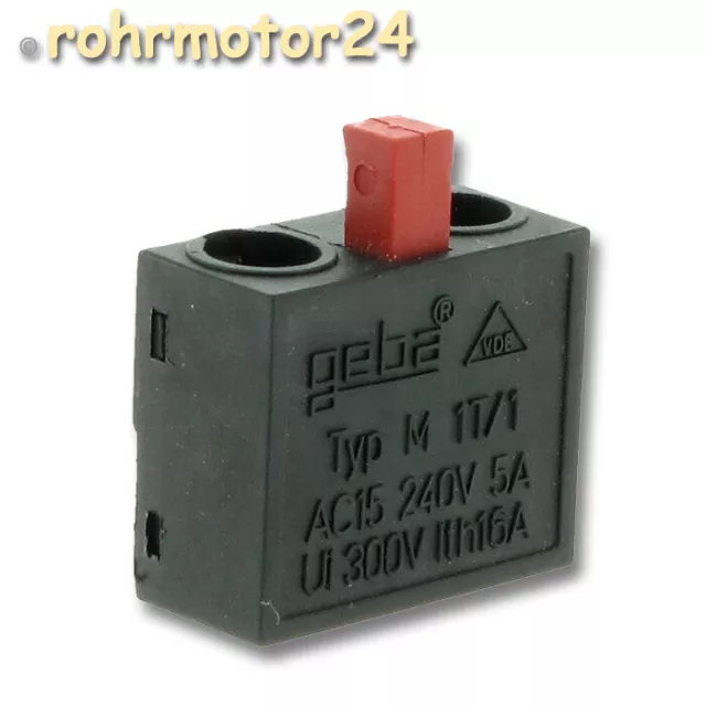 Insert de commutation pour bouton clé geba interrupteur à clé M-1T/1Ö CONTACT D'OUVERTURE