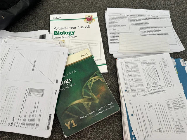 A LEVEL AQA Biology Revision Guide And Notes Year 1 And Year 2 Read ...