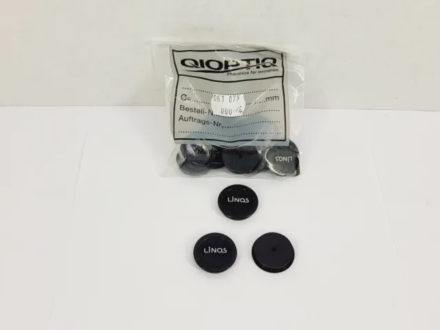(Lot of 15) Qioptiq LINOS Blanking Cap G061079000 (061079) Ø25mm Diameter