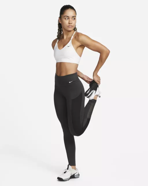 NEW Nike Therma-FIT One Mid-Rise Graphic Training Leggings DQ6186-010- Black  - S