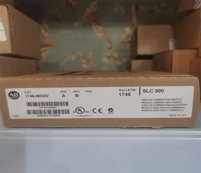 AB 1746-NIO4V Analog Combination I/O Module PLC New Sealed US Stock AB 1746NIO4V