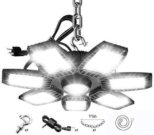 CODAFUL LED High Bay Light 120W Plug in Bay Light 15000lm 120 Beam Angle Shop...