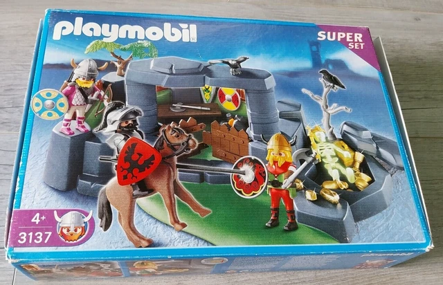 PLAYMOBIL 3137 VIKINGS et trésors avec personnages SUPER SET EUR 20,00 ...