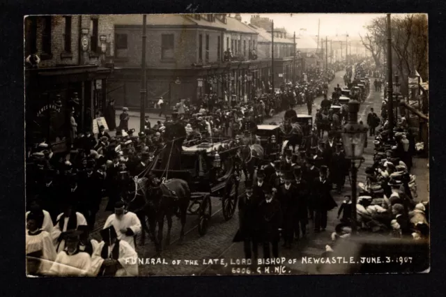 Newcastle upon Tyne - Funeral of The Late Lord Bishop 1907 - R P postcard