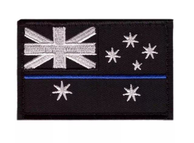 Australian Flag Police Thin Blue Line Swat Au Flag Hook Patch