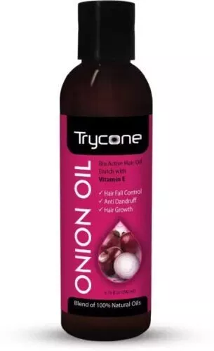 Trycone Onion Hair Oil with Vitamin E,100% Natural Oils and Herbs, 200 Ml