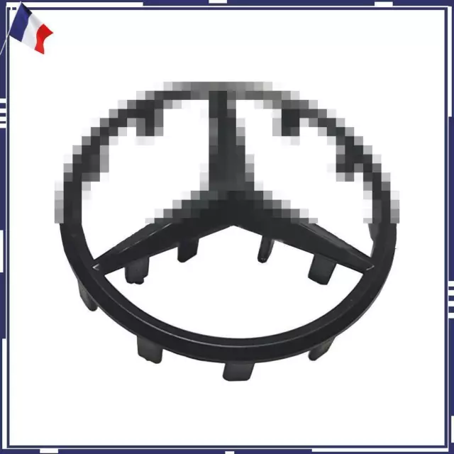 57MM Centre de Volant Insigne Emblème Noir Mercedes Benz logo Star Classe E A