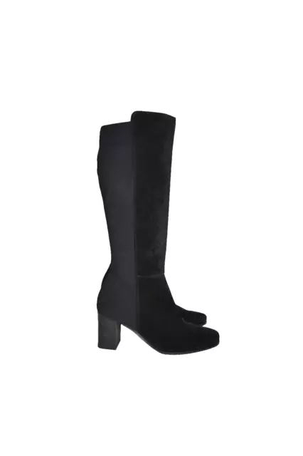 $650 PAUL GREEN Jackie Water Resist KNEE Boot BLACK SUEDE BLOCK 5.5AU 8 US (TD7) 3