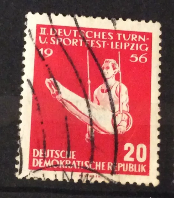 Briefmarke DDR 1956, Mi.Nr. 533, Deutsches Turn- und Sportfest, gestempelt