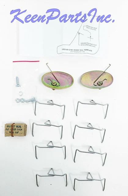 1959-1960 Chevrolet Impala Rocker Molding Clip Kit