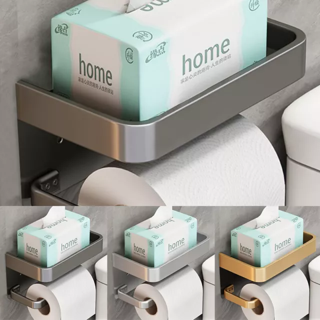 Toilettenpapierhalter Klopapierhalter Edelstahl ohne Bohren WC Klorollenhalter