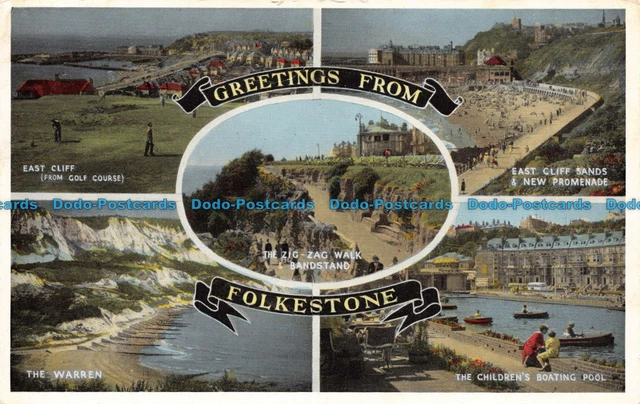 R142474 Greetings from Folkestone. Lansdowne Publishing. 1959. Multi View