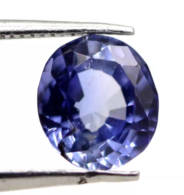 1.09 CT Desseré Saphir Naturel Bleu à Facettes Coupe Ovale Certifié Ceylan Gemme