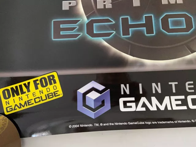 POSTER : Metroid Prime 2 Echoes - PLV Display Promo Nintendo Gamecube ~70cm LONG 3