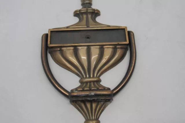 Vintage Brass Door Knocker with Name Plate Option 7.5" x 4.5"