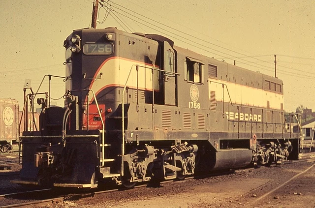 ORIGINAL 1963 RAILROAD SLIDE SAL SEABOARD AIR LINE 1756 Raleigh NORTH CAROLINA