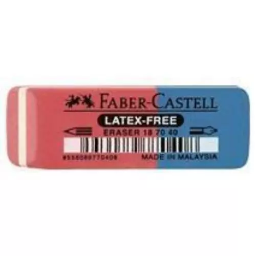 Cf40Gomma 7070-40 Rossa/Blu Mat/Inc Faber Castell