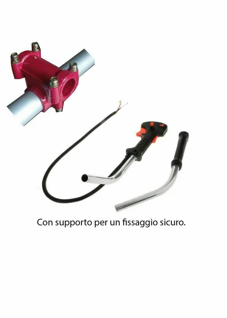 Asta Completa Per Decespugliatore A Scoppio 43-52 CC - Barra Alluminio 26mm, 165 Cm