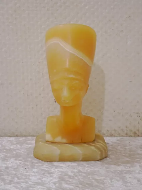 Marbre Design Figurine Buste Nofretete Égypte - Style Vintage - 1,5 KG - 18 CM