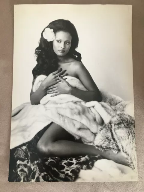 Grande FOTOGRAFIA VINTAGE anni 70 Zeudi Araya Attrice Eritrea sexy  erotico