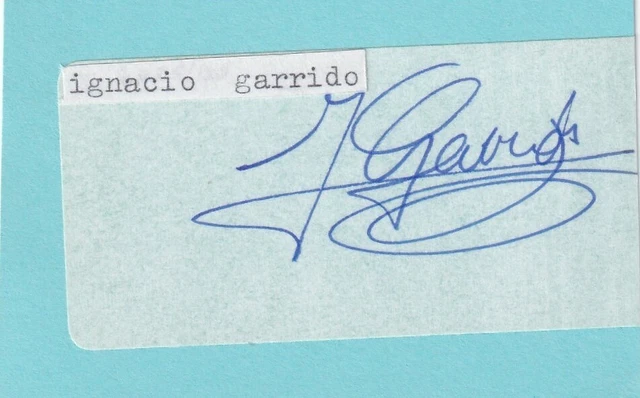 Ignacio Garrido - European Tour Golfer Signed Address Label (Laid onto card)