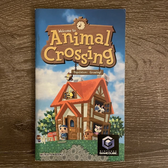 Animal Crossing Nintendo Gamecube Manual Only Authentic Good Condition All Pages