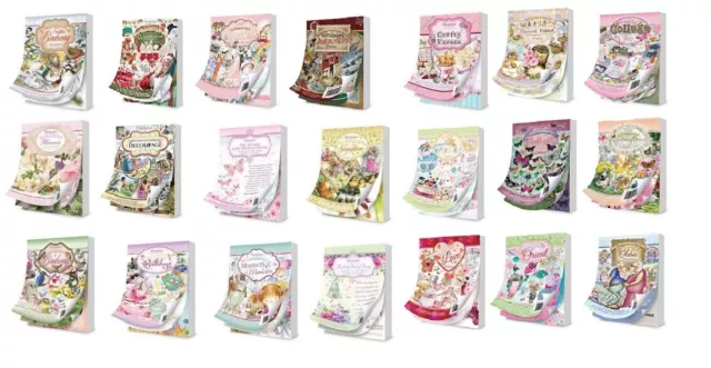 Hunkydory Pequeño Libro De 144 X A6 Hojas Todos Diseños Decoupagable Nuevo