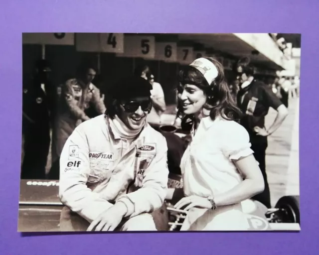 Pressefoto Jackie Stewart Tyrrell, Formel 1 Österreichring Zeltweg 1972, 13x18cm