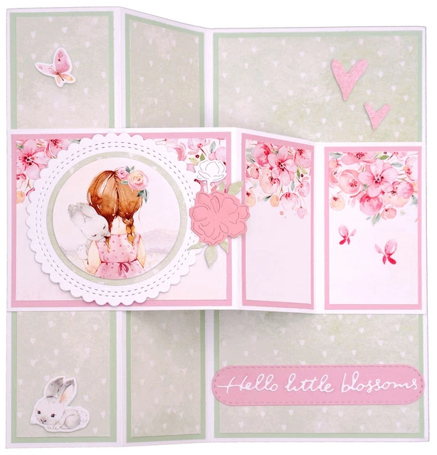 Troquel de corte Studio Light Little Blossom n.o 196, Hello Flowers -LBCD196